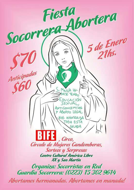 Fiesta abortera en Mar del Plata