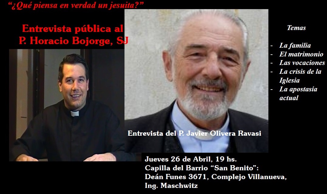 ¿Qué piensa en realidad un jesuita? Entrevista al P. Horacio Bojorge, SJ. Invitación