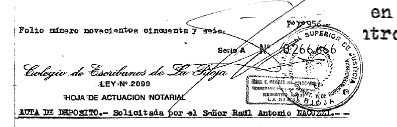 Acta testimonial del único testigo del “Caso Angelelli”
