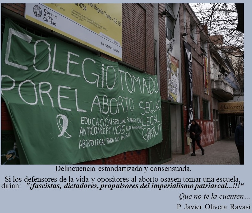 La foto que habla: “Colegio tomado”