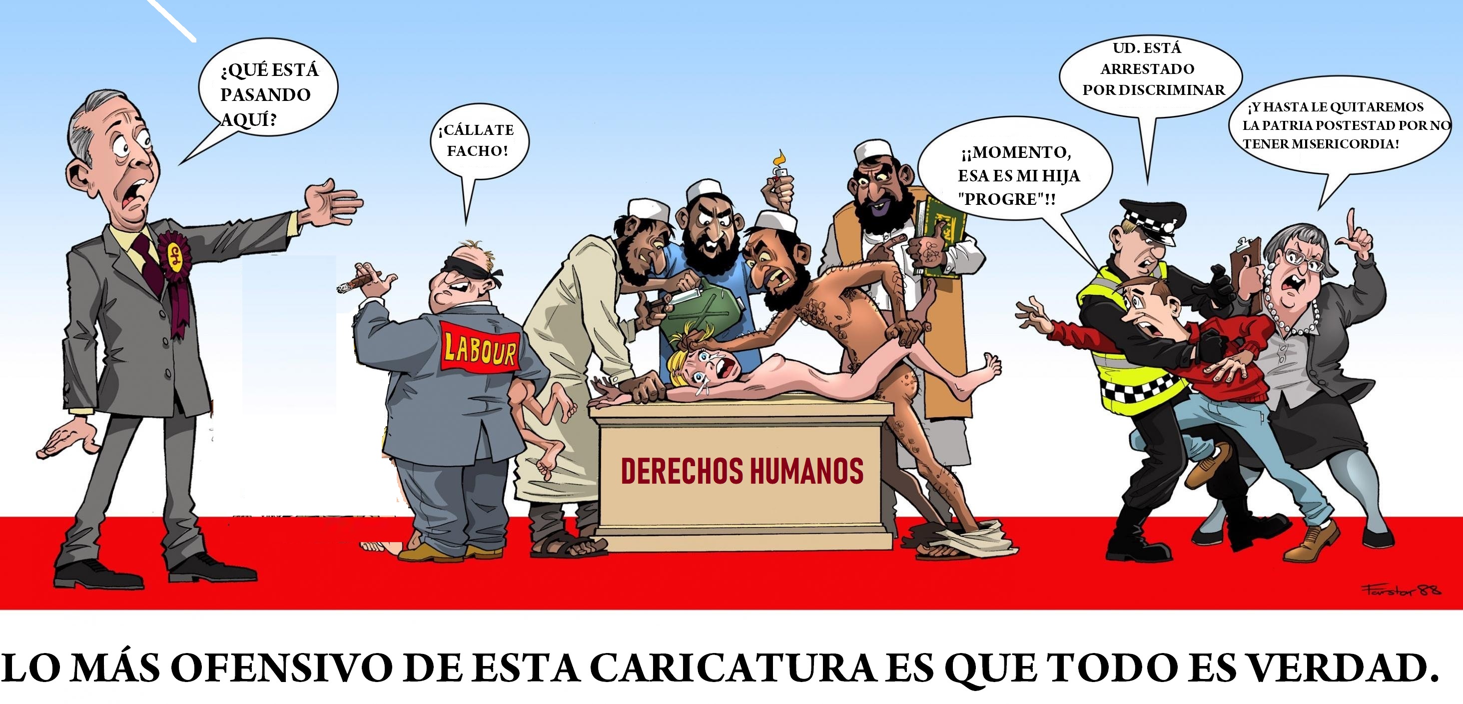 Ficción y realidad de la inmigración. Una caricatura