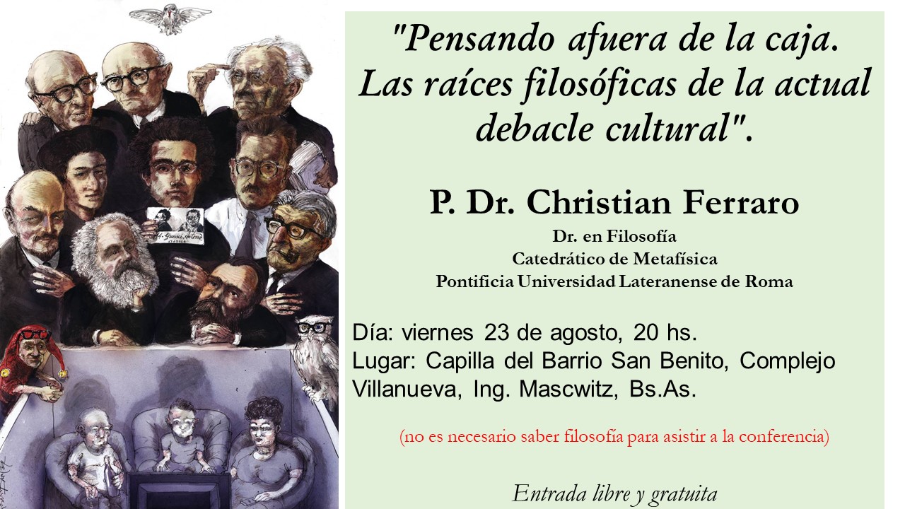 “Pensando afuera de la caja”. Invitación a conferencia (23-8-2019)