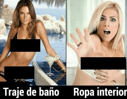 ¿Por qué bikini sí y ropa interior no?
