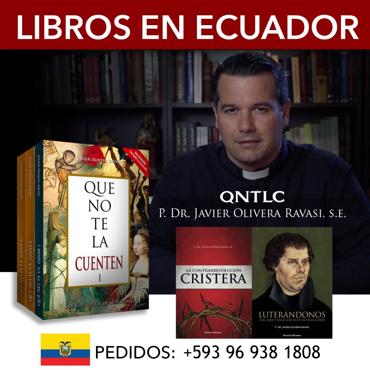 Libros del Padre Javier en Ecuador