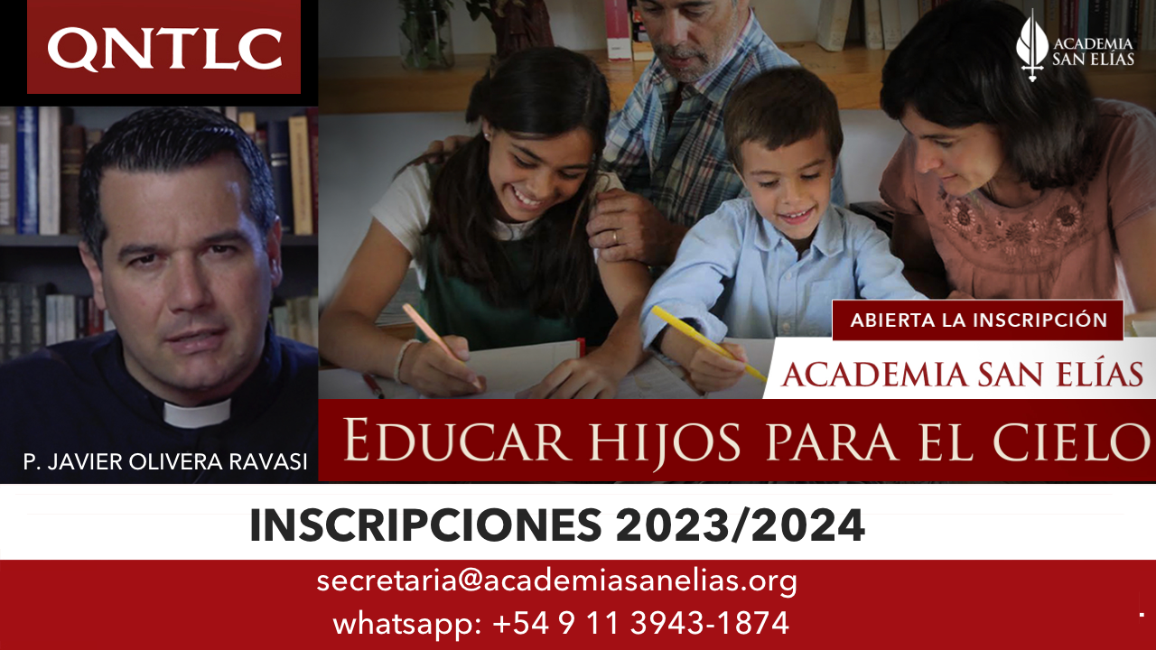 HOMESCHOOLING católico. Academia SAN ELÍAS. Inscripciones 2023/2024