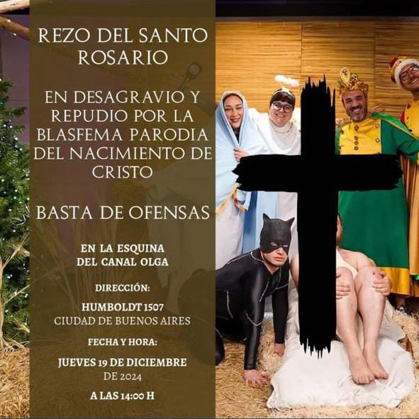 Rosario en desagravio por lo sucedido en “OLGA”