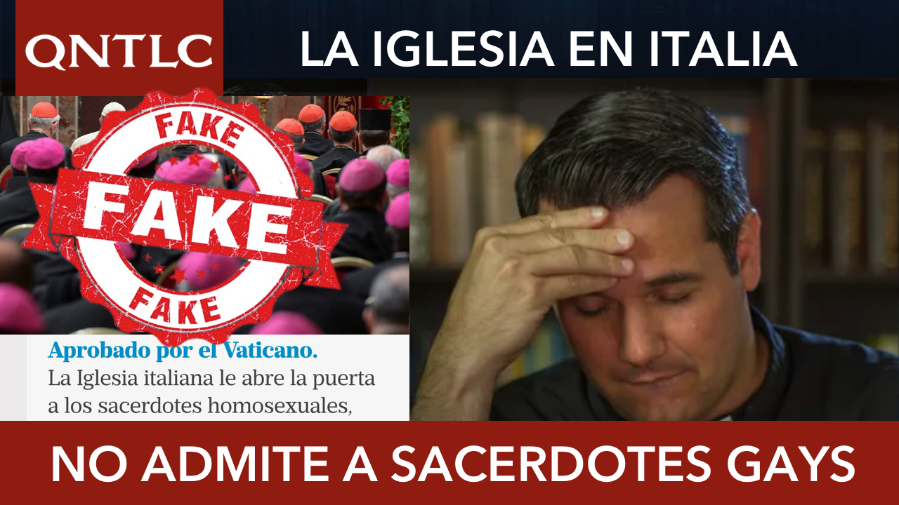 “La Iglesia permite a sacerdotes homosexuales en Italia”: FALSO