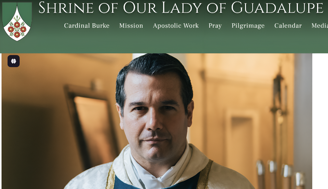 Calendario de visitas al Shrine Our Lady of Guadalupe, Lacrosse, Wisconsin, USA. P. Javier Olivera Ravasi