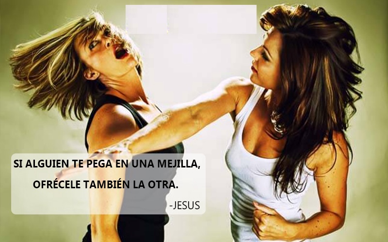 Poner la otra mejilla no es permitir una nalgada