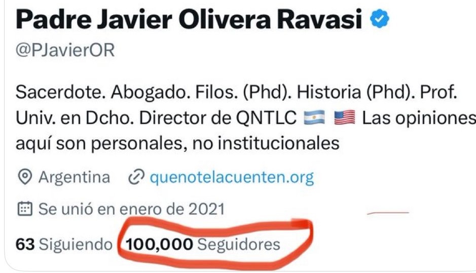 100.000 seguidores en “X”
